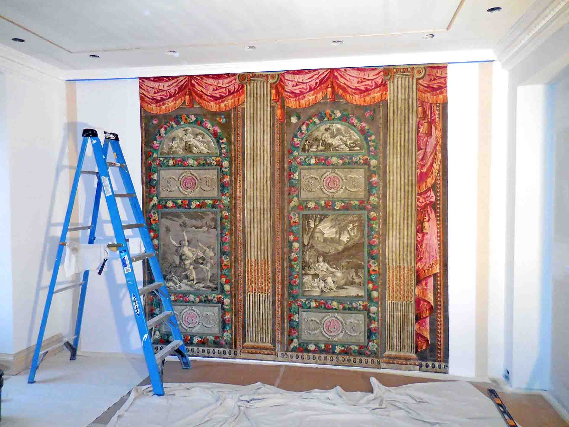 Replica of Classic 18th Century Wallpaper