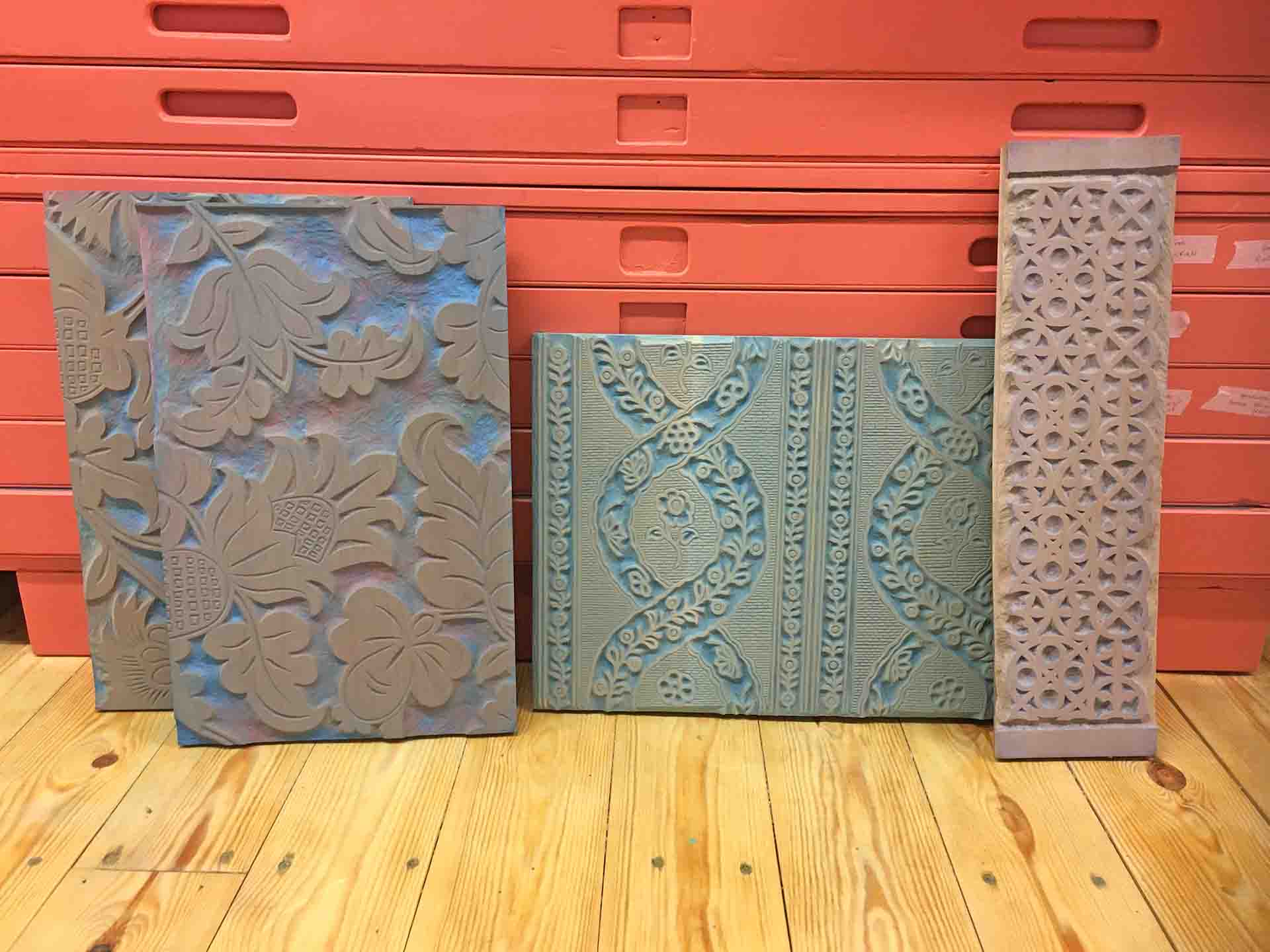 Handmade Wallpaper Printing Blocks