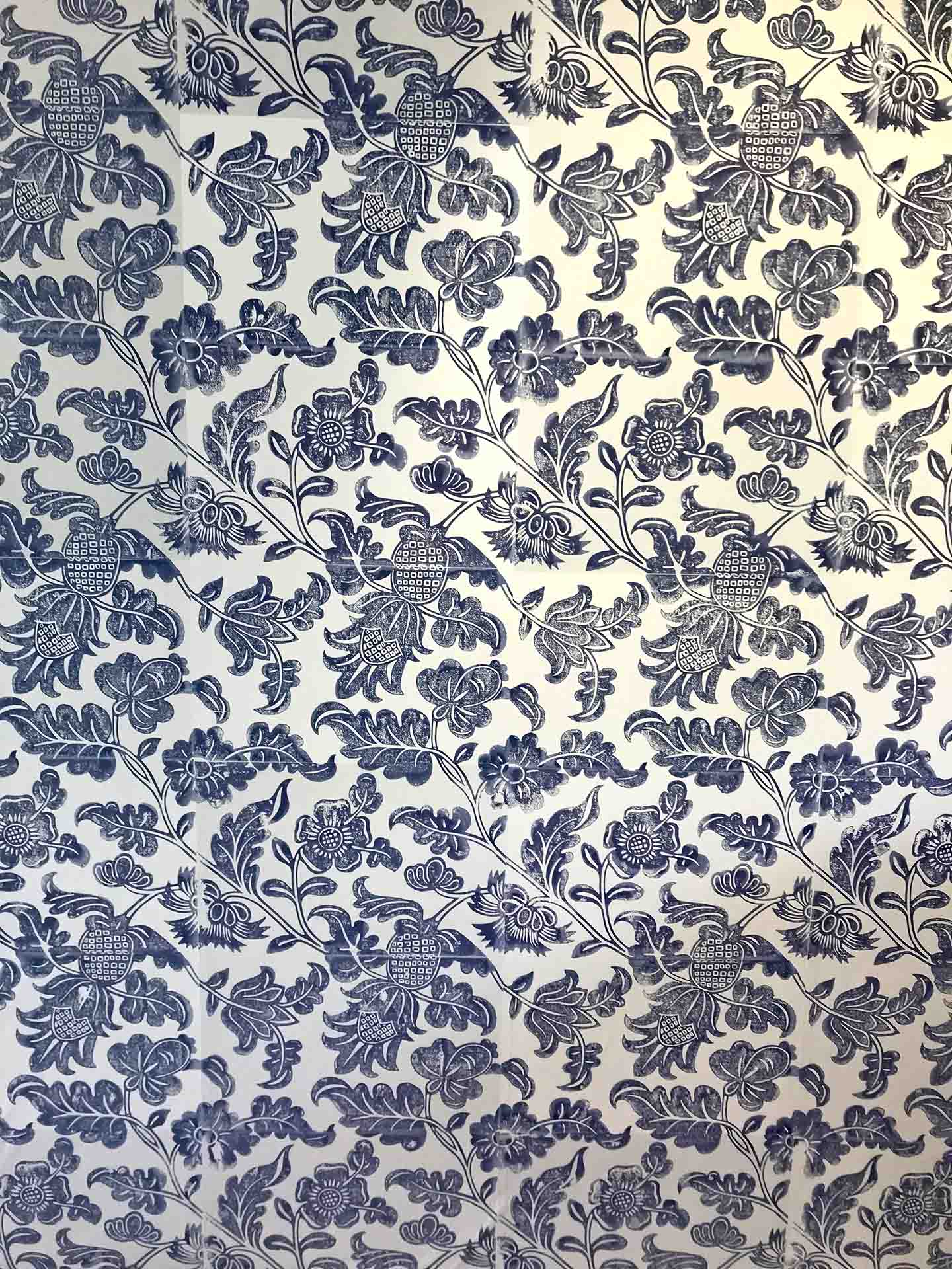 Bespoke Wallpaper Sheet In The Pattern of Didier Floral of 1750