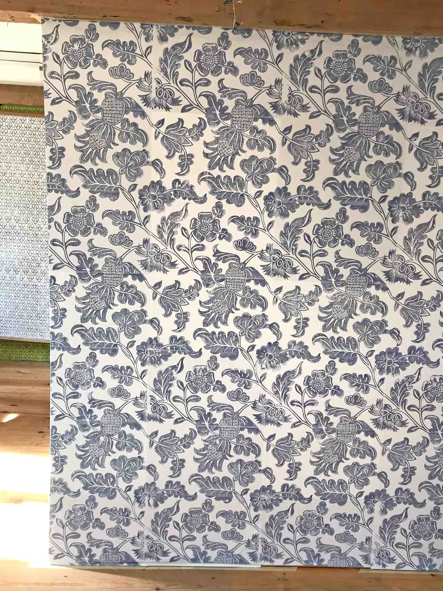 Handmade Wallpaper Sheets In The Pattern of Didier Floral of 1750