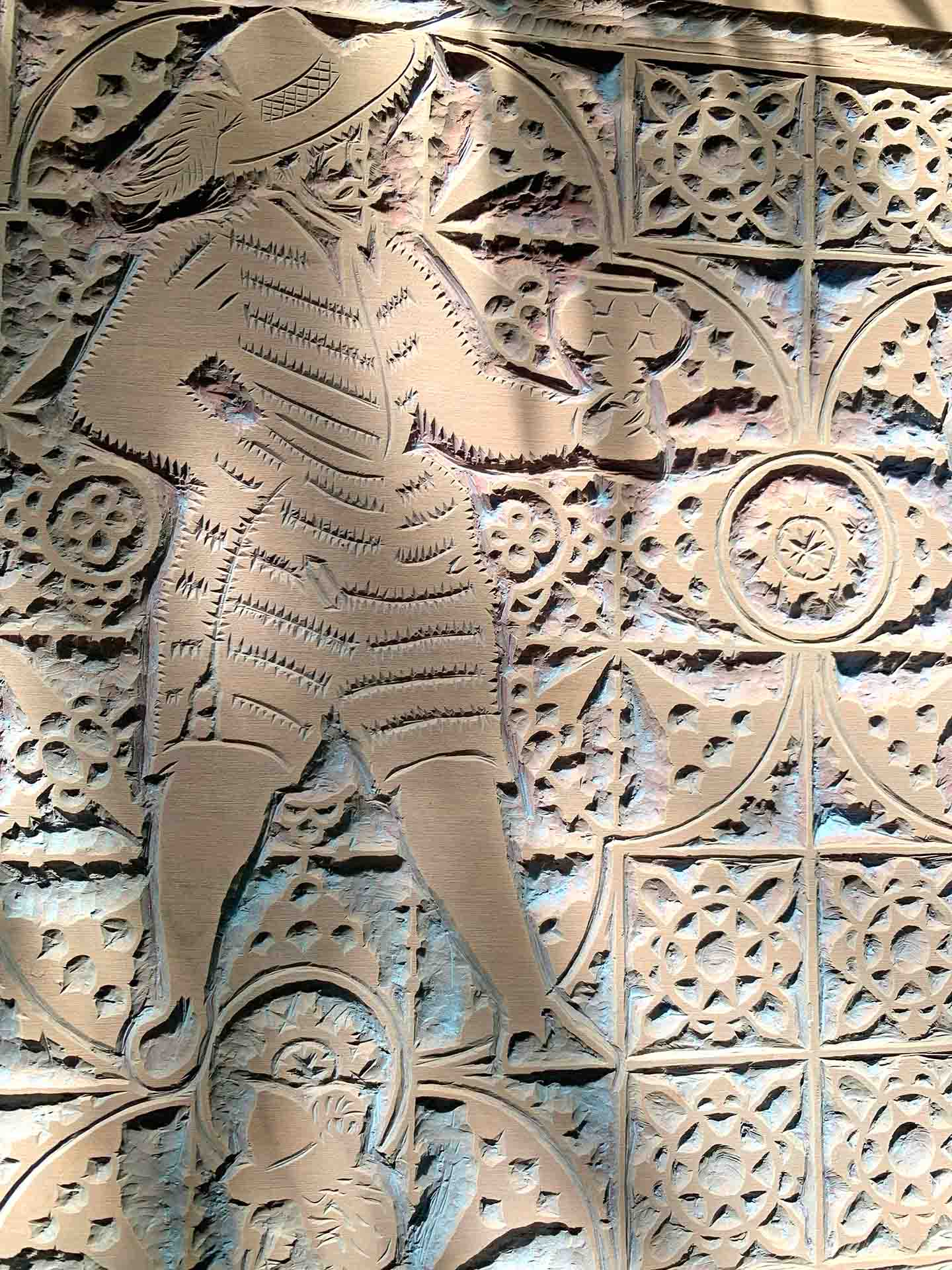 Detail of The Nuremberg Embroidery Wallpaper Printing Block