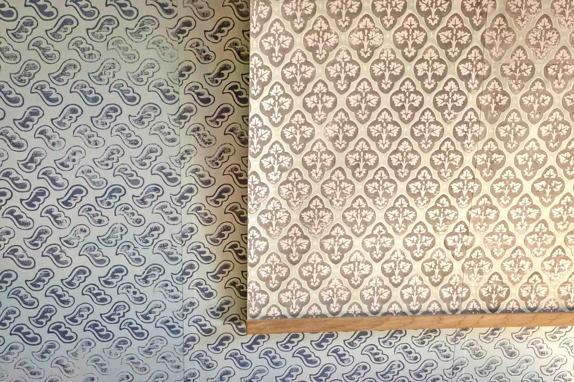 Sprig and Smoking Room Pattern Wallpapers