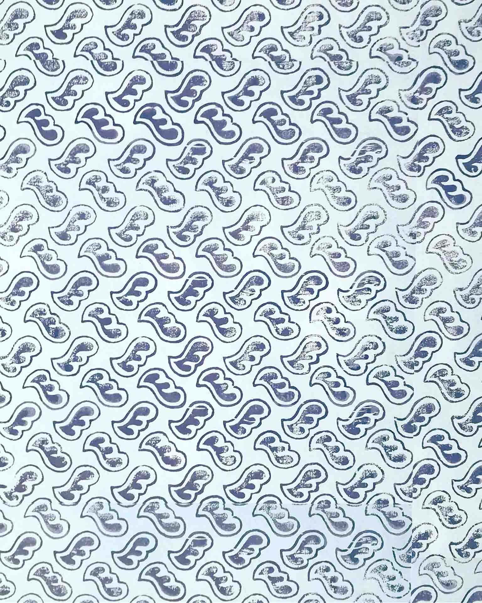 Detail of Bespoke Hand Blocked Wallpaper In The Pattern of Italian Box Paper of 1770