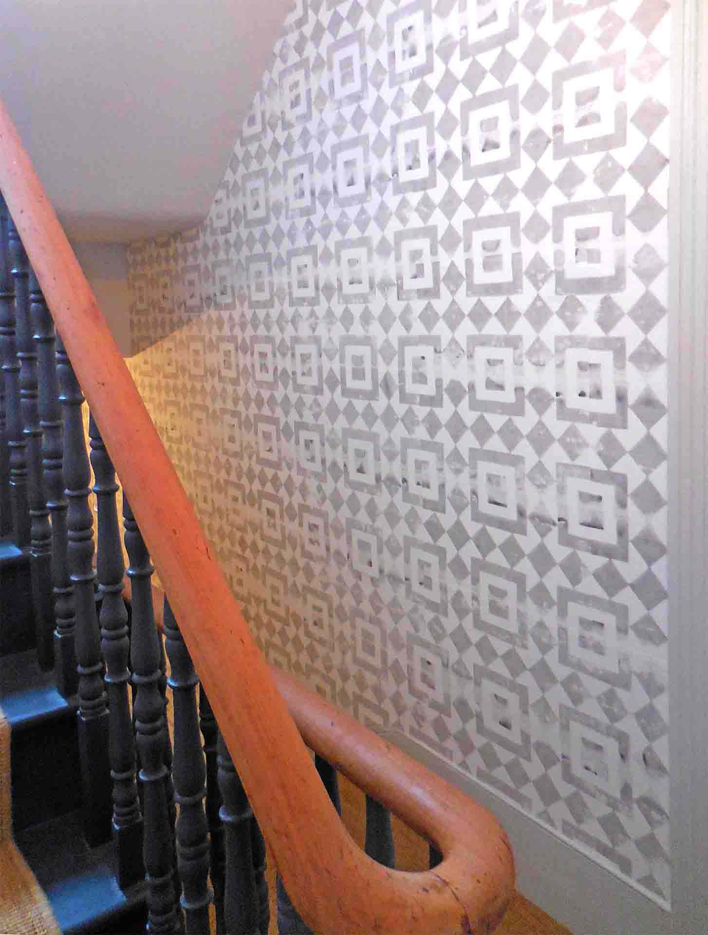 Moroccan Hand Blocked Oar Printed Wallpaper