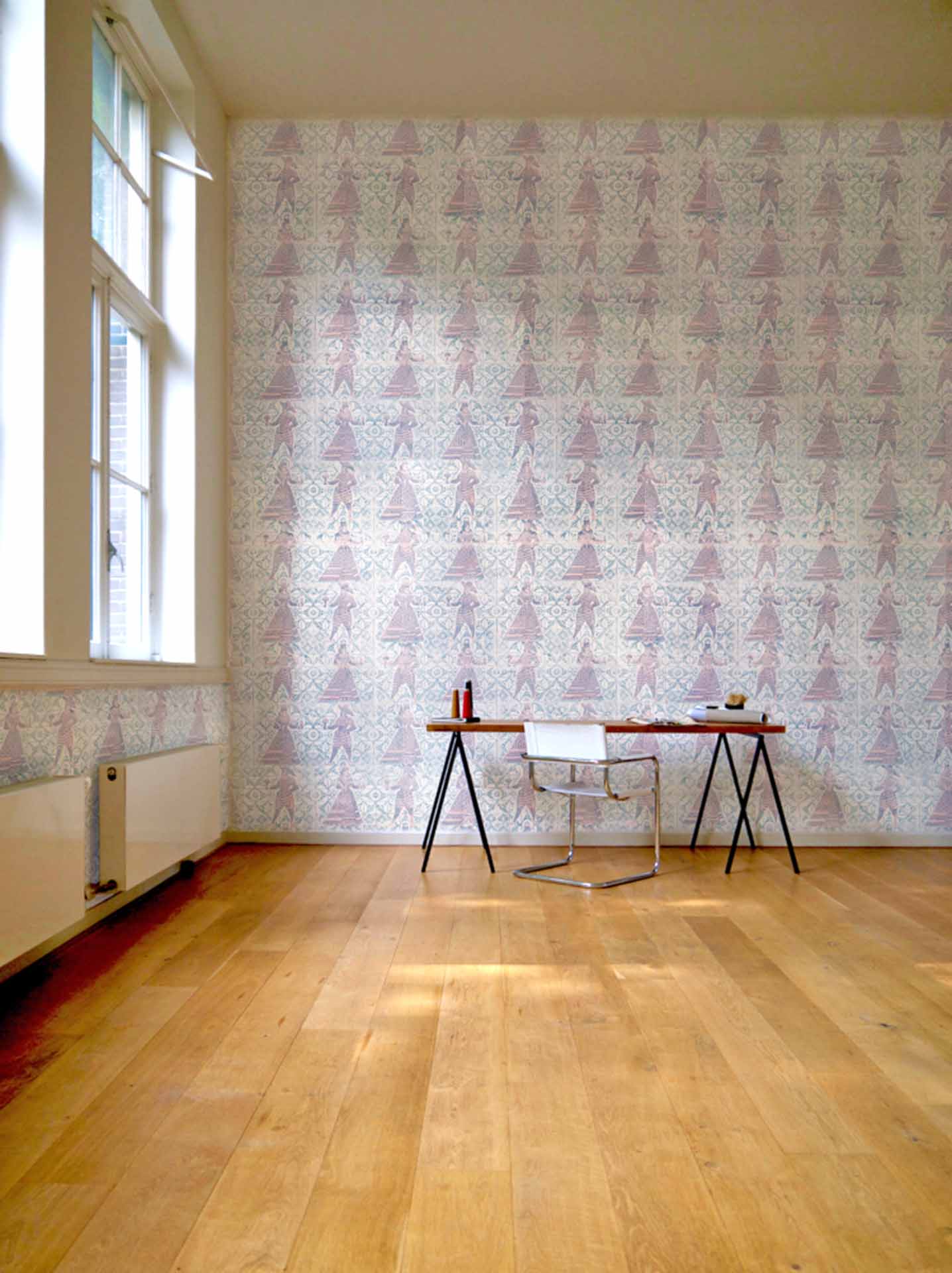 Bespoke Wallpaper In The Pattern of Nuremberg Embroidery of 1770