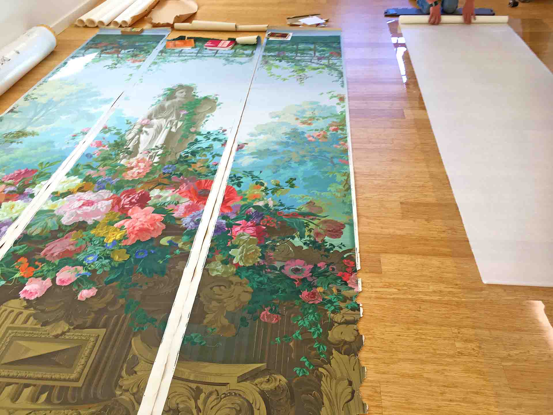 Jardin d'Amide Wallpaper Panels Ready For Hanging